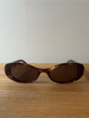 Maguire Tortoiseshell Oval Women's Sunglasses - Brown Lenses